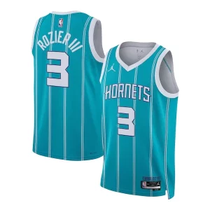 Hermoso Terry Rozier Charlotte Hornets Jordan Brand Unisex Swingman Jersey Icon Edition Teal
