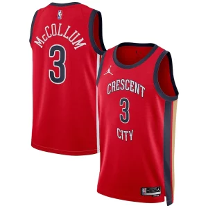 Ideal CJ McCollum New Orleans Pelicans Jordan Brand Unisex Swingman Jersey Statement Edition Red