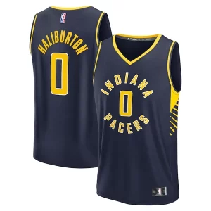 Ideal Clásico Comodo Tyrese Haliburton Indiana Pacers Youth Fast Break Replica Player Jersey Icon Edition Navy