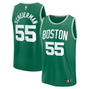 Original Baylor Scheierman Boston Celtics 2024 NBA Draft Fast Break Player Jersey Icon Edition Kelly Green