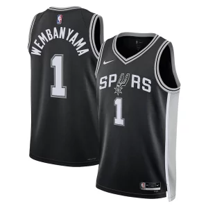 Ideal Exquisito Victor Wembanyama San Antonio Spurs Nike Unisex 2023 NBA Draft First Round Pick Swingman Jersey Icon Edition Black