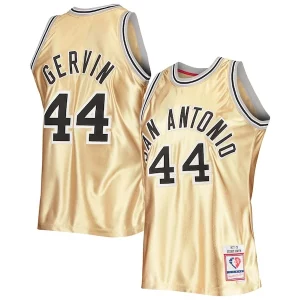 Ideal George Gervin San Antonio Spurs 75th Anniversary 1977/78 Hardwood Classics Swingman Jersey Gold