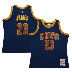 Ideal LeBron James Cleveland Cavaliers 2015/16 Hardwood Classics Swingman Jersey Navy