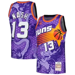 Ideal Magnífico Steve Nash Phoenix Suns 1996/97 Hardwood Classics Asian Heritage 6.0 Swingman Throwback Player Jersey Purple