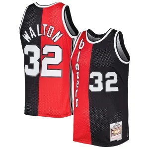 Ideal Maravilloso Bill Walton Portland Trail Blazers Hardwood Classics 1976/77 Split Swingman Jersey Red/Black