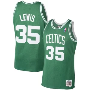 Ideal Reggie Lewis Boston Celtics 1987/88 Hardwood Classics Swingman Jersey Kelly Green