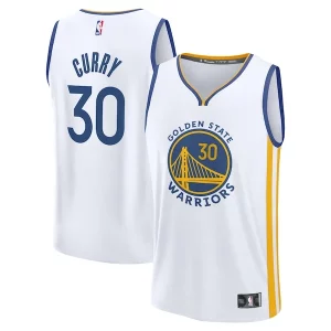 Ideal Stephen Curry Golden State Warriors Youth Fast Break Replica Player Jersey Association Edition White