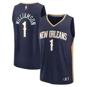 Atractivo Fantástico Único Zion Williamson New Orleans Pelicans Youth Fast Break Replica Player Jersey Icon Edition Navy