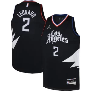 Increíble Bonito Único Kawhi Leonard LA Clippers Jordan Brand Youth Swingman Jersey Statement Edition Black