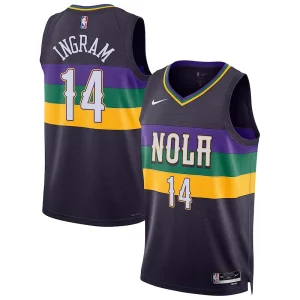 Increíble Brandon Ingram New Orleans Pelicans Nike Unisex 2022/23 Swingman Jersey City Edition Purple