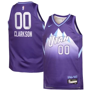 Increíble Chulo Fácil de llevar Jordan Clarkson Utah Jazz Nike Youth 2024/25 Swingman Player Jersey City Edition Purple