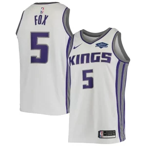Increíble De'Aaron Fox Sacramento Kings Nike Swingman Player Jersey Association Edition White