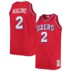 Increíble Elegante Genial Moses Malone Philadelphia 76ers 1982/83 Big & Tall Hardwood Classics Swingman Jersey Red