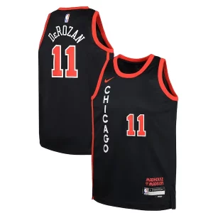 Increíble Exquisito Clásico DeMar DeRozan Chicago Bulls Nike Youth Swingman Replica Jersey City Edition Black