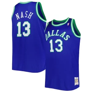 Increíble Fácil de llevar Chulo Steve Nash Dallas Mavericks Big & Tall Hardwood Classics 1998/99 Swingman Jersey Blue