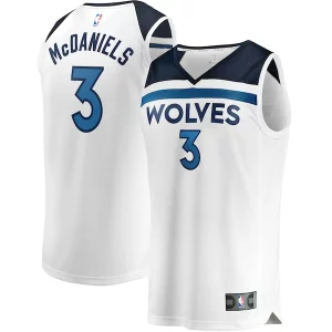 Increíble Jaden McDaniels Minnesota Timberwolves Youth Fast Break Replica Player Jersey Association Edition White