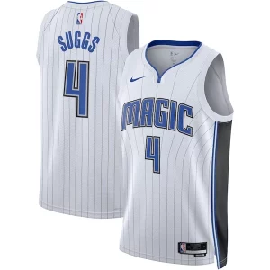 Increíble Jalen Suggs Orlando Magic Nike Unisex Swingman Jersey Association Edition White/Black