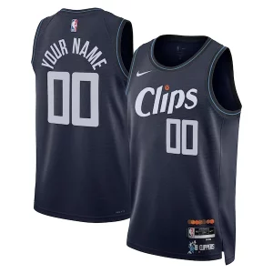 Increíble LA Clippers Nike Unisex 2023/24 Custom Swingman Jersey Navy City Edition