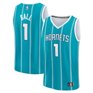 Increíble LaMelo Ball Charlotte Hornets Fast Break Replica Player Jersey Icon Edition Teal