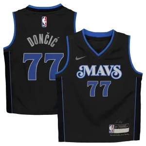 Increíble Luka Dončić Dallas Mavericks Nike Toddler 2023/24 Swingman Replica Jersey City Edition Black