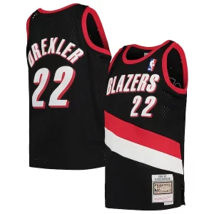Increíble Maravilloso Práctico Clyde Drexler Portland Trail Blazers Youth 1991/92 Hardwood Classics Swingman Jersey Black