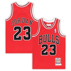 Increíble Michael Jordan Chicago Bulls Preschool 1997/98 Hardwood Classics Authentic Jersey Red/Black/White