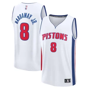 Increíble Moderno Comodo Tim Hardaway Jr. Detroit Pistons Fast Break Replica Player Jersey Association Edition White