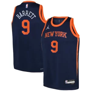 Increíble Resistente RJ Barrett New York Knicks Jordan Brand Youth Swingman Jersey Statement Navy