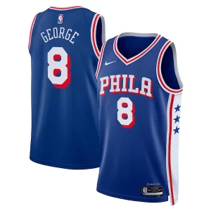 Increíble Robusto Paul George Philadelphia 76ers Nike Unisex 2024 Offseason Addition Nike Swingman Jersey Royal