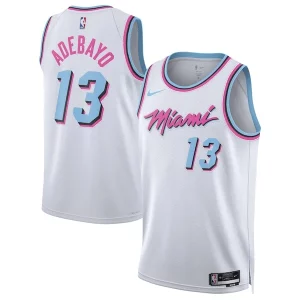 Increíble Único Bam Adebayo Miami Heat Nike Unisex 2024/25 Swingman Player Jersey City Edition White