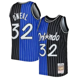 Lujoso Clásico Shaquille O'Neal Orlando Magic Hardwood Classics 1994/95 Split Swingman Jersey Blue/Black