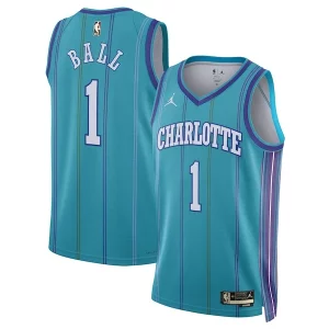 Lujoso Exquisito LaMelo Ball Charlotte Hornets Jordan Brand Unisex 2023/24 Swingman Replica Jersey Classic Edition Teal