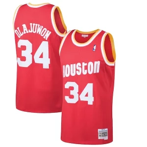 Lujoso Hakeem Olajuwon Houston Rockets 1993/94 Hardwood Classics Swingman Jersey Red