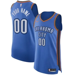Lujoso Oklahoma City Thunder Nike Authentic Custom Jersey Blue Icon Edition