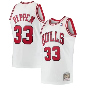 Lujoso Sofisticado Original Scottie Pippen Chicago Bulls Hardwood Classics Swingman Jersey White/Black