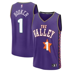 Robusto Devin Booker Phoenix Suns Youth 2024/25 Fast Break Player Jersey City Edition Purple
