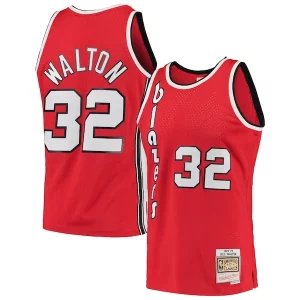 Magnífico Bill Walton Portland Trail Blazers 1976/77 Hardwood Classics Swingman Jersey Red