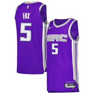 Magnífico Fácil de llevar Comodo De'Aaron Fox Sacramento Kings Nike Authentic Player Jersey Icon Edition Purple