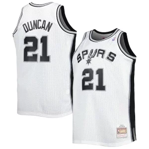 Magnífico Ideal Tim Duncan San Antonio Spurs Big & Tall Hardwood Classics 1998/99 Swingman Jersey White/Black