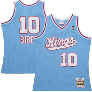 Magnífico Mike Bibby Sacramento Kings 2001/02 Hardwood Classics Swingman Jersey Light Blue