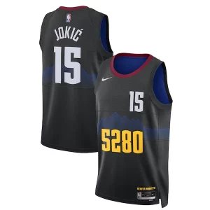 Magnífico Nikola Jokic Denver Nuggets Nike Unisex 2023/24 Swingman Jersey Black City Edition