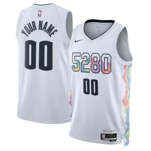 Magnífico Único Denver Nuggets Nike Unisex 2024/25 Custom Swingman Jersey City Edition White