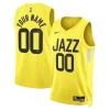 Magnífico Utah Jazz Nike Unisex Swingman Custom Jersey Gold Icon Edition