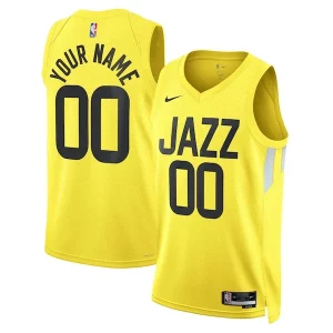 Magnífico Utah Jazz Nike Unisex Swingman Custom Jersey Gold Icon Edition