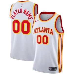 Maravilloso Atlanta Hawks Nike 2020/21 Swingman Custom Jersey Association Edition White