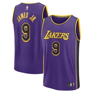 Maravilloso Bronny James Los Angeles Lakers Fast Break Replica Player Jersey Statement Edition Purple