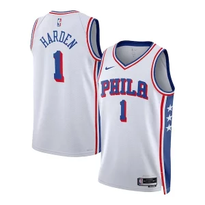 Maravilloso Comodo Fantástico James Harden Philadelphia 76ers Nike Unisex Swingman Jersey Association Edition White