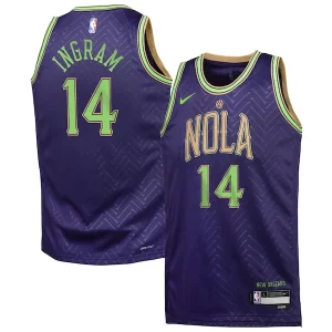 Maravilloso Cool Brandon Ingram New Orleans Pelicans Nike Youth 2024/25 Swingman Player Jersey City Edition Purple