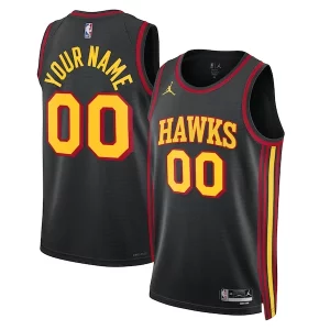 Maravilloso Cool Exquisito Atlanta Hawks Jordan Brand Unisex 2022/23 Swingman Custom Jersey Statement Edition Black