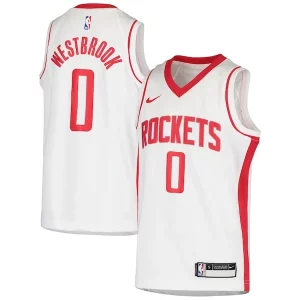 Maravilloso Encantador Russell Westbrook Houston Rockets Nike Youth Swingman Jersey Association Edition White